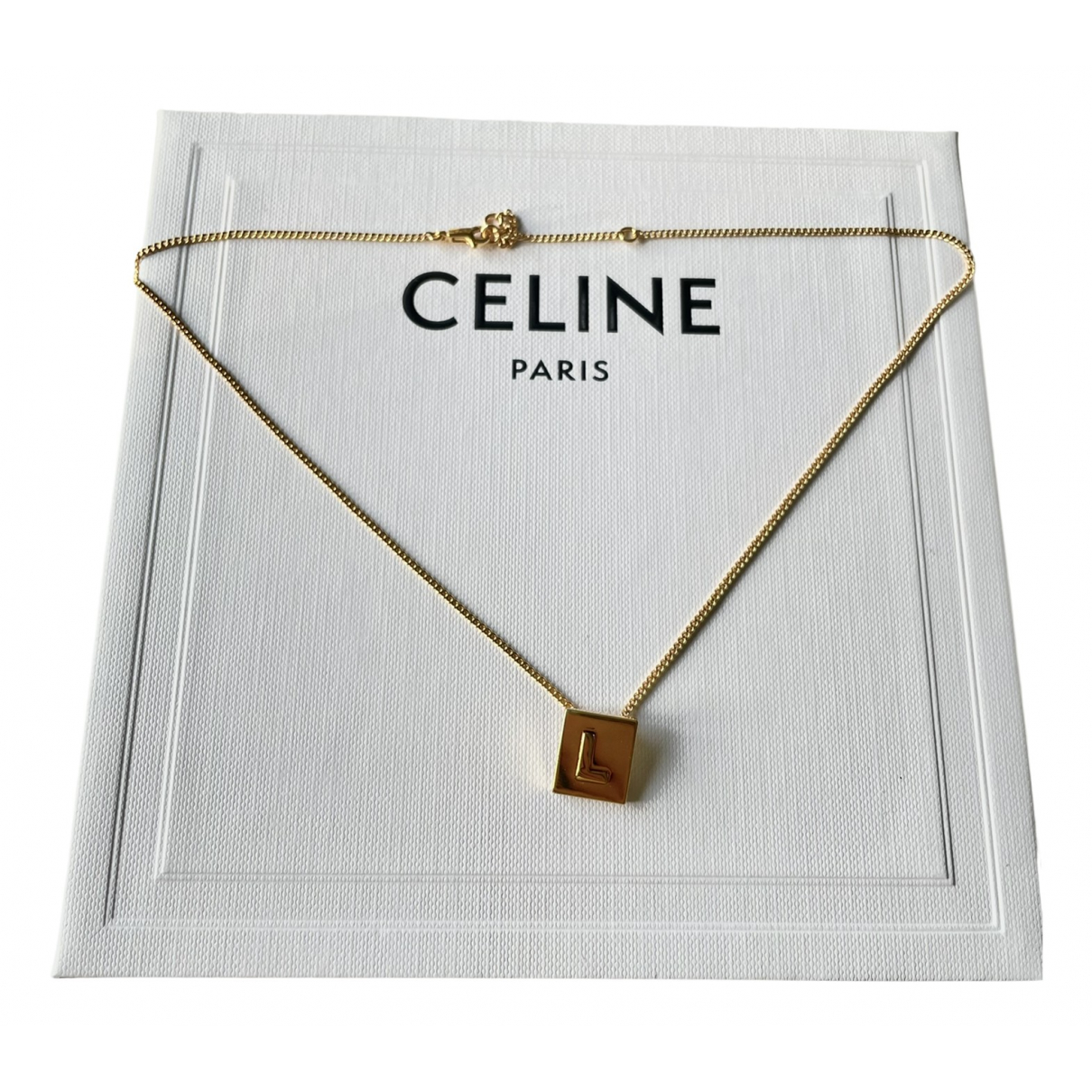 Alphabet necklace Celine Gold in Gold 